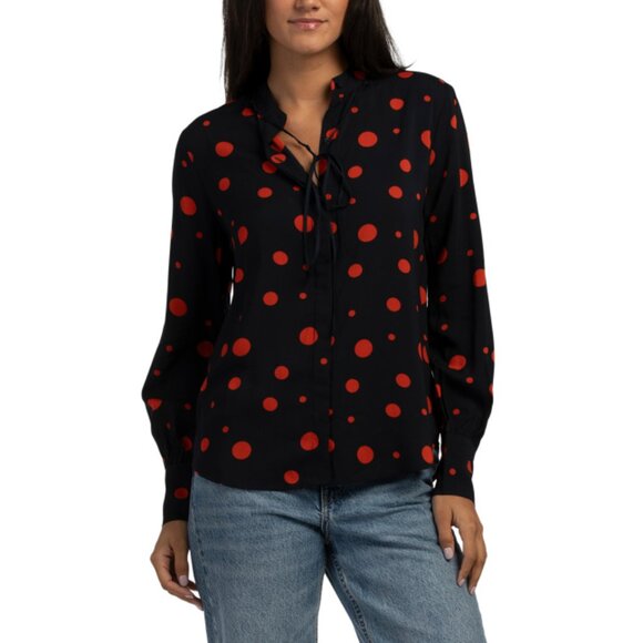 AG Red Winslet Long Sleeve Blouse - Picture 1 of 2